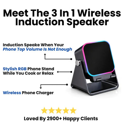 Trendora™ 3 In 1 Phone Induction Speaker